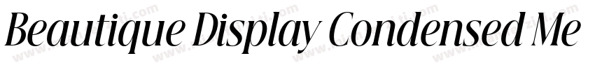 Beautique Display Condensed Medium字体转换